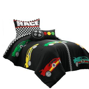 Lush Dcor Racing Cars Reversible Oversized Comforter Black/Multi 4Pc Set Twin offers at $312.79 in Stein Mart