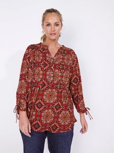 Cocomo Medallion Tie Sleeve Popover - Plus offers at $25.7 in Stein Mart
