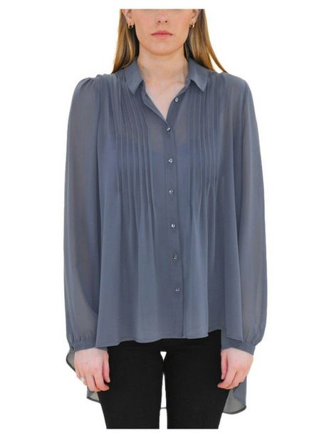 DR2 Sheer Button-Down Blouse deals at $50.95