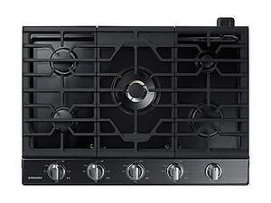 30" Smart Gas Cooktop with 22K BTU Dual Power Burner in Black Stainless Steel offers at $1349 in Samsung