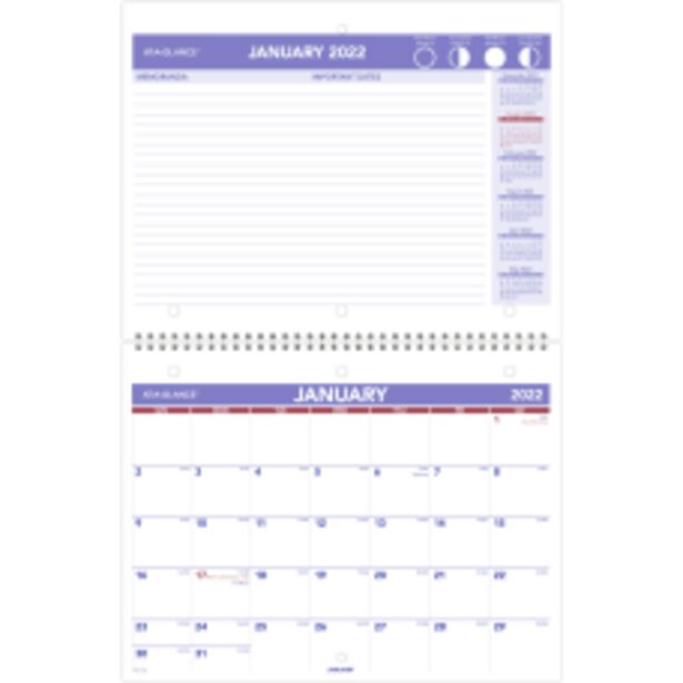 AT A GLANCE Monthly DeskWall Calendar deals at $15.99