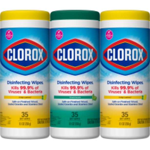Clorox Disinfecting Wipes 7 x 8 deals at $7.99
