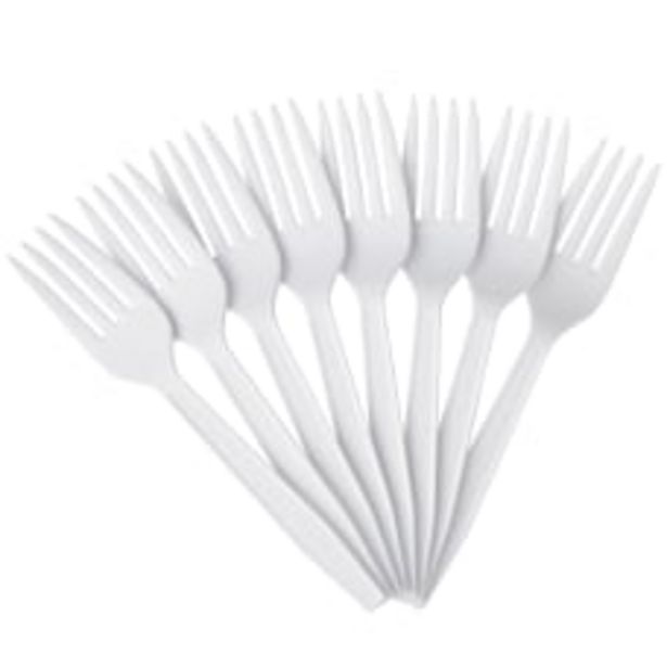 Highmark Plastic Utensils Medium Size Forks deals at $31.49