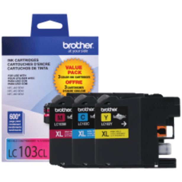 Brother LC103 Color Ink Cartridges Pack deals at $41.49