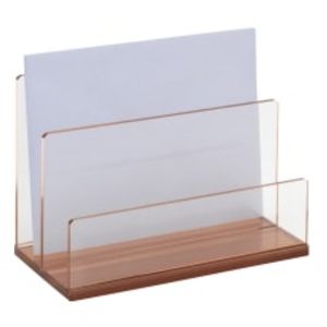 Realspace Rose Gold Acrylic 2 Compartment offers at $11.69 in Office Depot