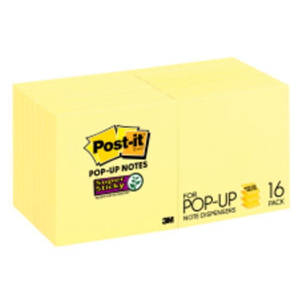 Post it Super Sticky Pop up deals at $17.99