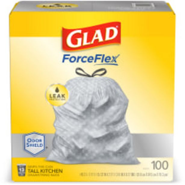 Glad ForceFlex Drawstring Trash Bags 13 deals at $18.99