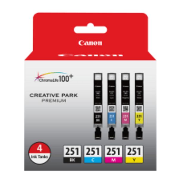 Canon CLI 251 BlackColor Ink Cartridges deals at $55.99