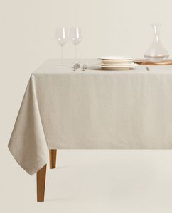 Basic Linen Tablecloth offers at $89.9 in ZARA HOME