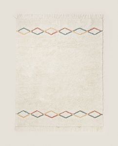 DIAMOND DESIGN COTTON RUG offers at $109 in ZARA HOME