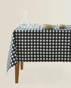 RESIN CHECK TABLECLOTH offers at $49.9 in ZARA HOME