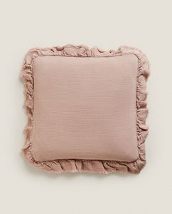 Ruffle Throw Pillow Cover offers at $29.9 in ZARA HOME