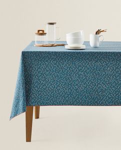 RESIN-COATED FLORAL TABLECLOTH offers at $31.92 in ZARA HOME