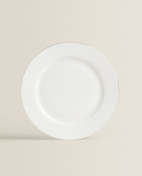 Gold-Rimmed Bone China Dinner Plate deals at $14.9
