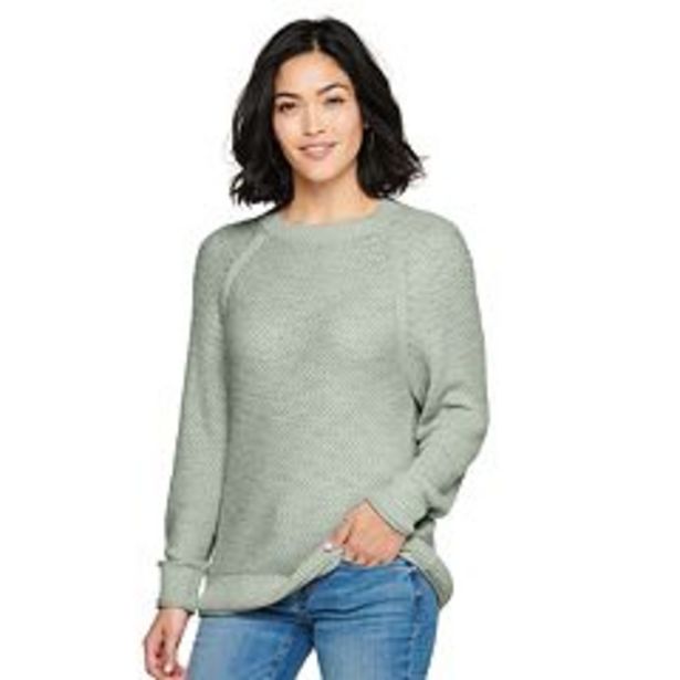 Women's Sonoma Goods For Life® All Over Stitch Crewneck Sweater deals at $29.99