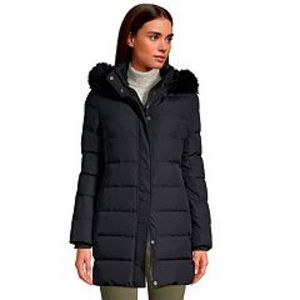Women's Lands' End Faux-Fur Hood Long Down Winter Coat offers at $119.97 in Kohl's