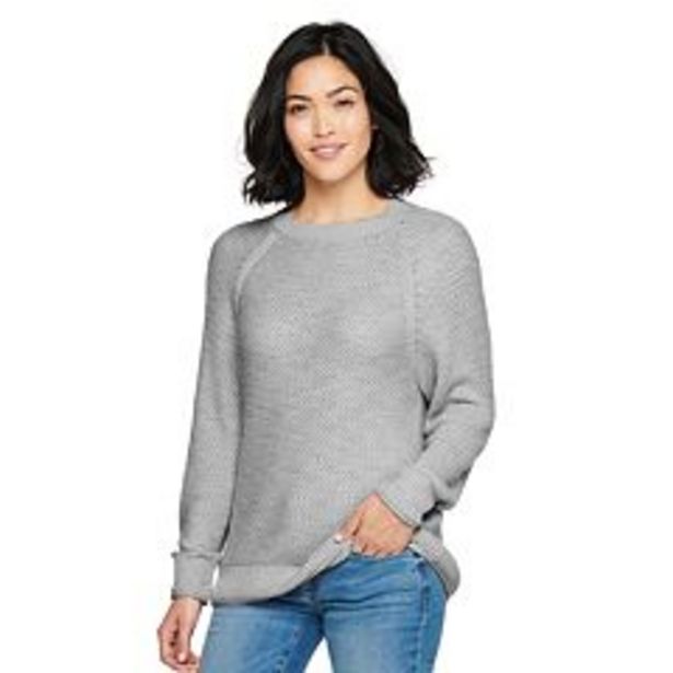 Women's Sonoma Goods For Life® All Over Stitch Crewneck Sweater deals at $29.99