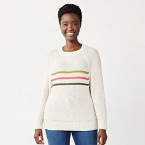 Women's Sonoma Goods For Life® All Over Stitch Crewneck Sweater offers at $19.99 in Kohl's