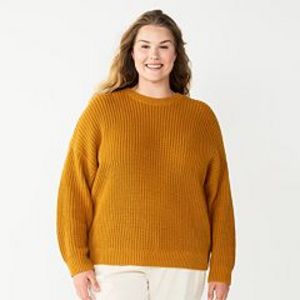 Plus Size Sonoma Goods For Life® Drop Shoulder Sweater offers at $12 in Kohl's
