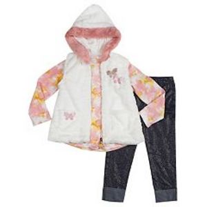 Baby Girl Little Lass Vest, Tee & Leggings Set offers at $22.08 in Kohl's