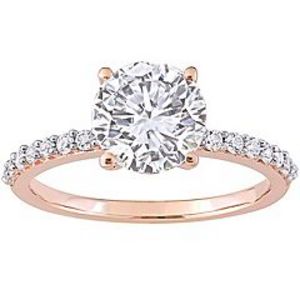 Stella Grace 10k Rose Gold Lab-Created White Sapphire Solitaire Ring offers at $426 in Kohl's