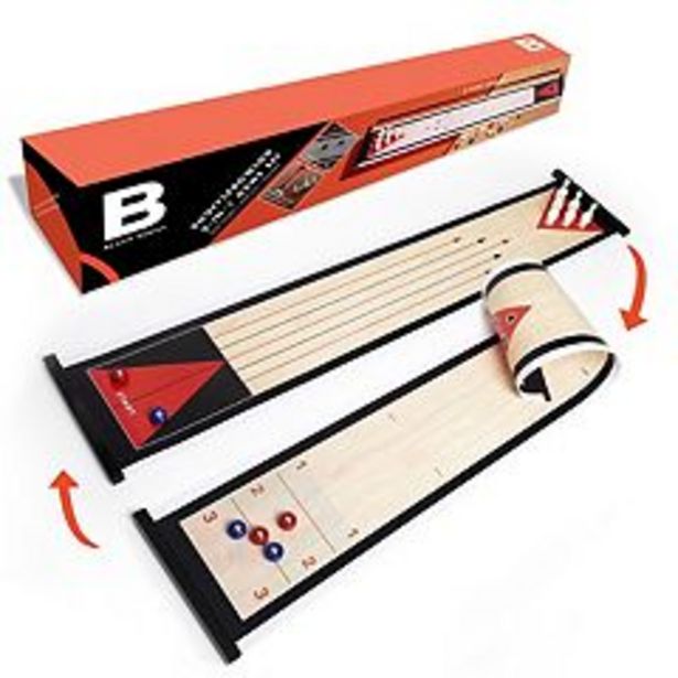 Black Series Tabletop Shuffleboard & Bowling 2-in-1 Set deals at $16