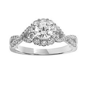 Simply Vera Vera Wang Diamond Engagement Ring in 14k White Gold (1 ct. T.W.) - Size: 7 offers at $2100 in Kohl's