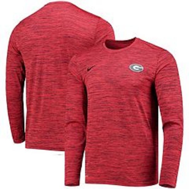 Men's Nike Red Georgia Bulldogs Velocity Legend Performance Long Sleeve T-Shirt deals at $40