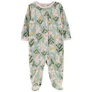 Baby Girl Carter's Floral Snap Fleece Sleep & Play offers at $8.99 in Kohl's