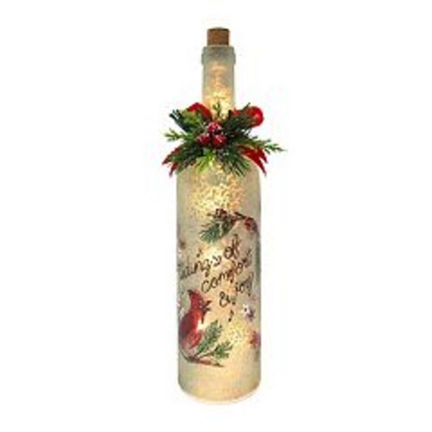 St. Nicholas Square™ Cardinal LED Wine Bottle Christmas Table Decor deals at $20.99