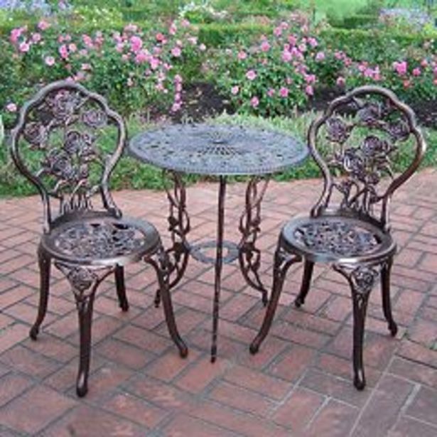 Rose Outdoor Bistro Table 3-piece Set deals at $349.99