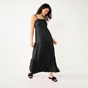 Juniors' SO® Tiered Knit Maxi Dress offers at $39.99 in Kohl's