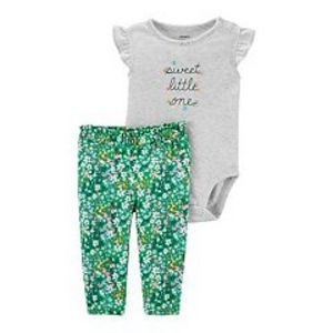 Baby Girl Carter's Floral Sister Bodysuit & Pant Set offers at $8.8 in Kohl's