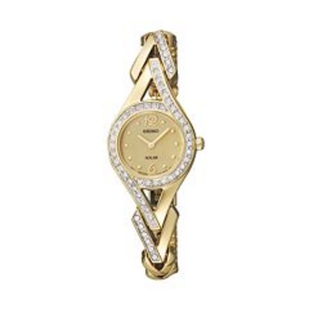 Seiko Women's Crystal Solar Watch - SUP176 deals at $233.75