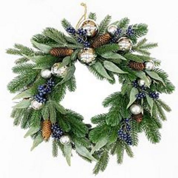 St. Nicholas Square® Glitter Christmas Ornament Artificial Wreath deals at $41.99