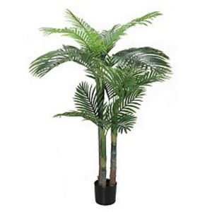 Puleo International 60" Artificial Areca Palm Tree with 18 Leaves with Black Plastic Pot offers at $122.39 in Kohl's