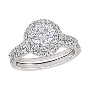 Stella Grace 14k White Gold 1/2 Carat T.W. Diamond & Lab-Created Moissanite Engagement Ring Set offers at $1720 in Kohl's