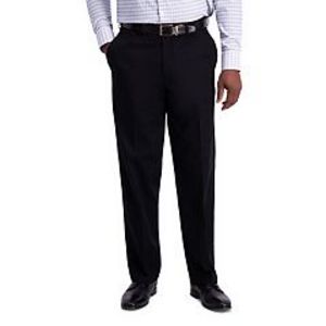Men's Haggar® Iron Free Premium Khaki™ Classic-Fit Flat Front Hidden Comfort Waistband Casual Pant offers at $60 in Kohl's