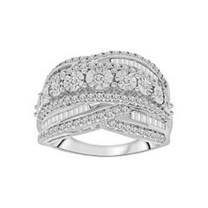 Sterling Silver 1 Carat T.W. Diamond Ring offers at $319.99 in Kohl's