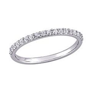 Stella Grace 10k White Gold Lab-Created White Sapphire Anniversary Ring offers at $270 in Kohl's