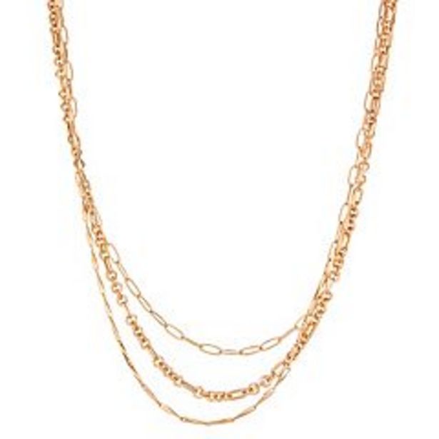LC Lauren Conrad 3 Row Multi-Chain Necklace deals at $12.6