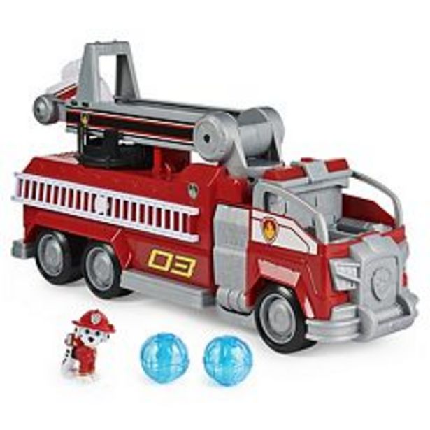 PAW Patrol Marshall's Transforming Movie City Fire Truck with Extending Ladder deals at $43.99