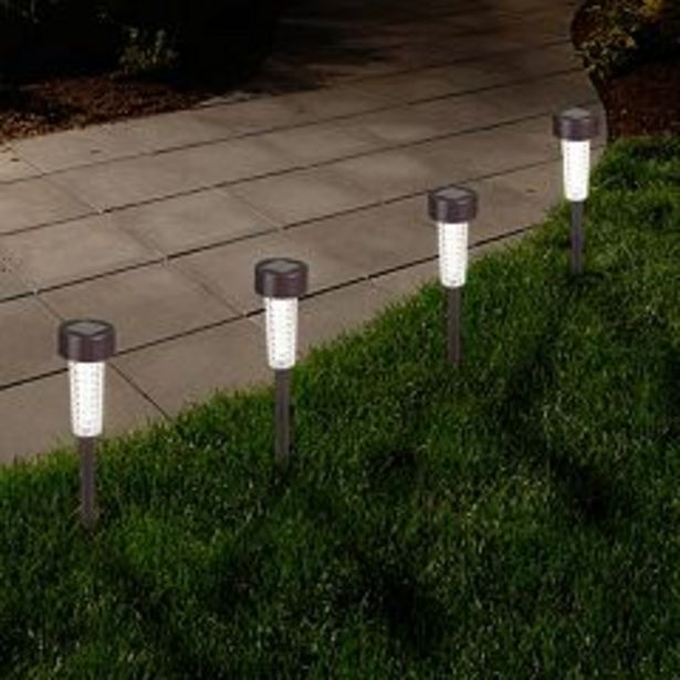 Navarro Outdoor Solar LED Path Light Garden Stake 6-piece Set deals at $49.99