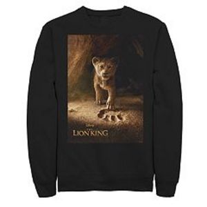 Juniors' Disney's The Lion King Simba Paw Print Poster Fleece Sweater offers at $50 in Kohl's