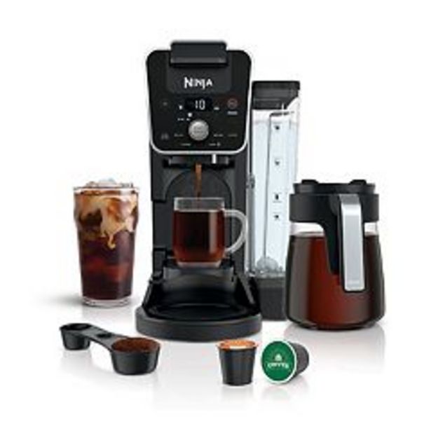 Ninja® CFP201 DualBrew Coffee Maker, Single-Serve, compatible with K-Cups & 12-Cup Drip Coffee Maker deals at $169.99
