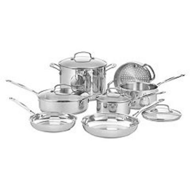 Cuisinart Chef's Classic 11-pc. Stainless Steel Cookware Set deals at $189.99