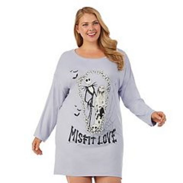 Plus Size The Nightmare Before Christmas Long Sleeve Sleepshirt deals at $29.4