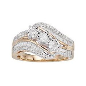 10k Gold 3/4 Carat T.W. Diamond 3-Stone Ring offers at $1200 in Kohl's