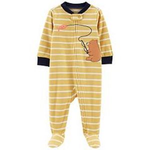 Baby Carter's Bear Fishing Striped Zip Fleece Sleep & Play offers at $8.99 in Kohl's