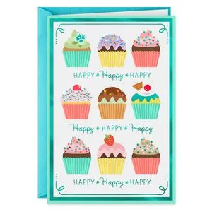 Cupcakes Lots of Happy Birthday Card offers at $2 in Hallmark